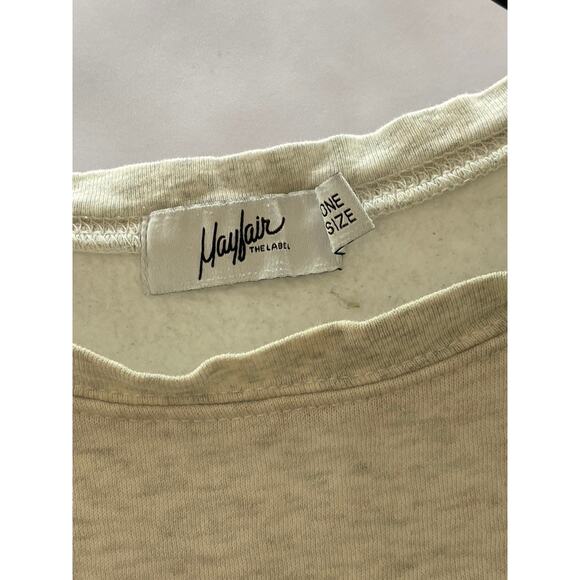 MAYFAIR Unisex Grey-Multicolor Empathy Always Embroidered Sweatshirt SZ OS - Picture 6 of 9